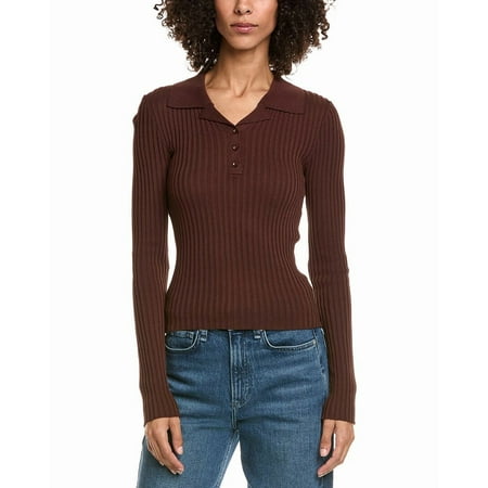 HL Affair womens Polo Sweater, s, Brown