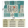 thumbnail image 3 of Teacher Appreciation Blanket Throw - Gift for Women, Birthday, Retirement, Teachers Day 80x60, 3 of 3
