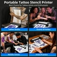 thumbnail image 3 of Milestone Wireless Tattoo Printer Machine Kit, 2-in-1 Professional Portable Thermal Tattoo Stencil & Document Printer with 105pcs Transfer Paper, 3 of 9