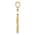 thumbnail image 2 of 14k Diamond-Cut Tennis Racquet Charm in 14k Yellow Gold, 2 of 3