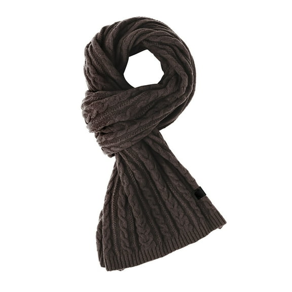 JAHH Long Knit Scarf Men Women Stylish Classic Solid Color Scarves Warm Soft Autumn Winter Chunky Knitted Scarfs for Outdoors Men and Womens