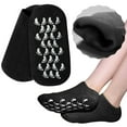 thumbnail image 2 of Moisturizing Gel Socks Foot Care Gel Moisturizing Silicone Socks Non Slip Heel Socks Chapped Foot Care Socks Women Men Soft Feet Rough Skin Remover Socks (A, One Size), 2 of 5