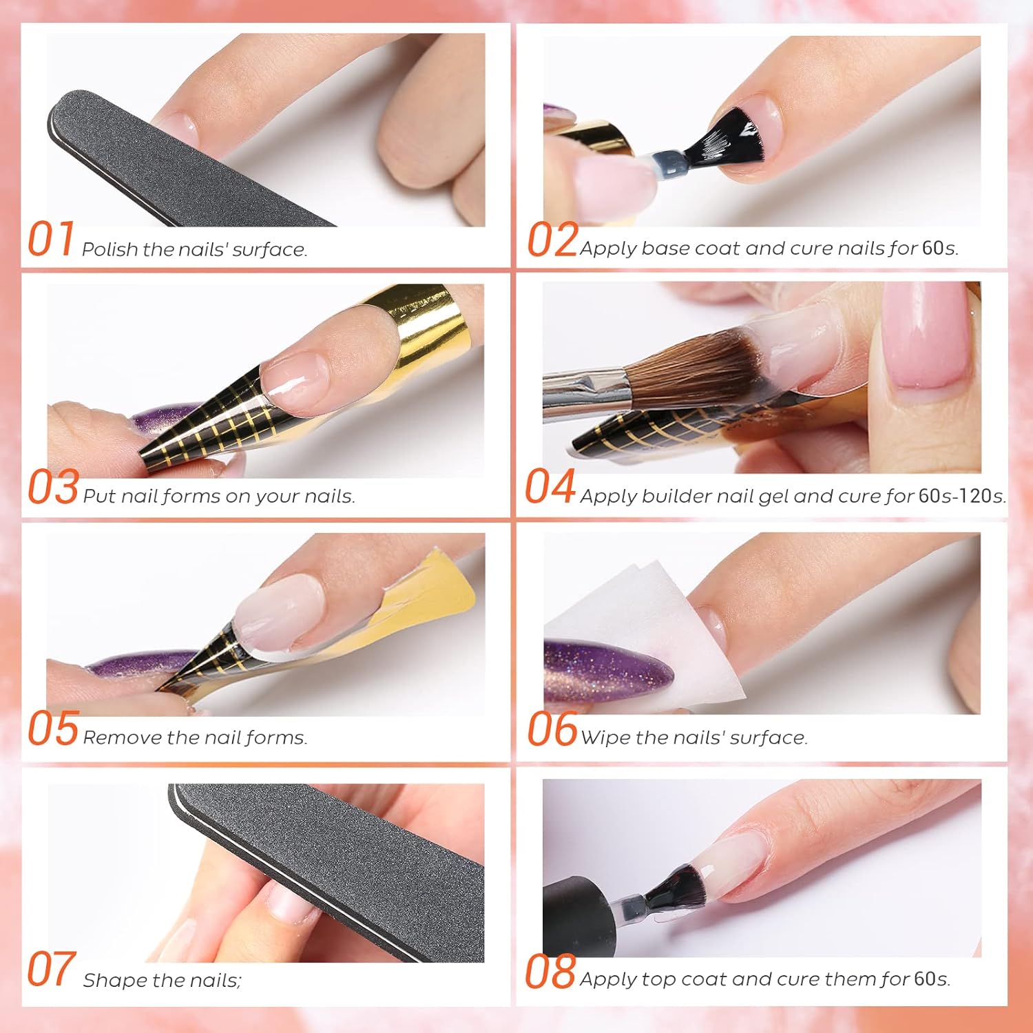 Modelones Builder Nail Gel Clear Extension Kit photo 7