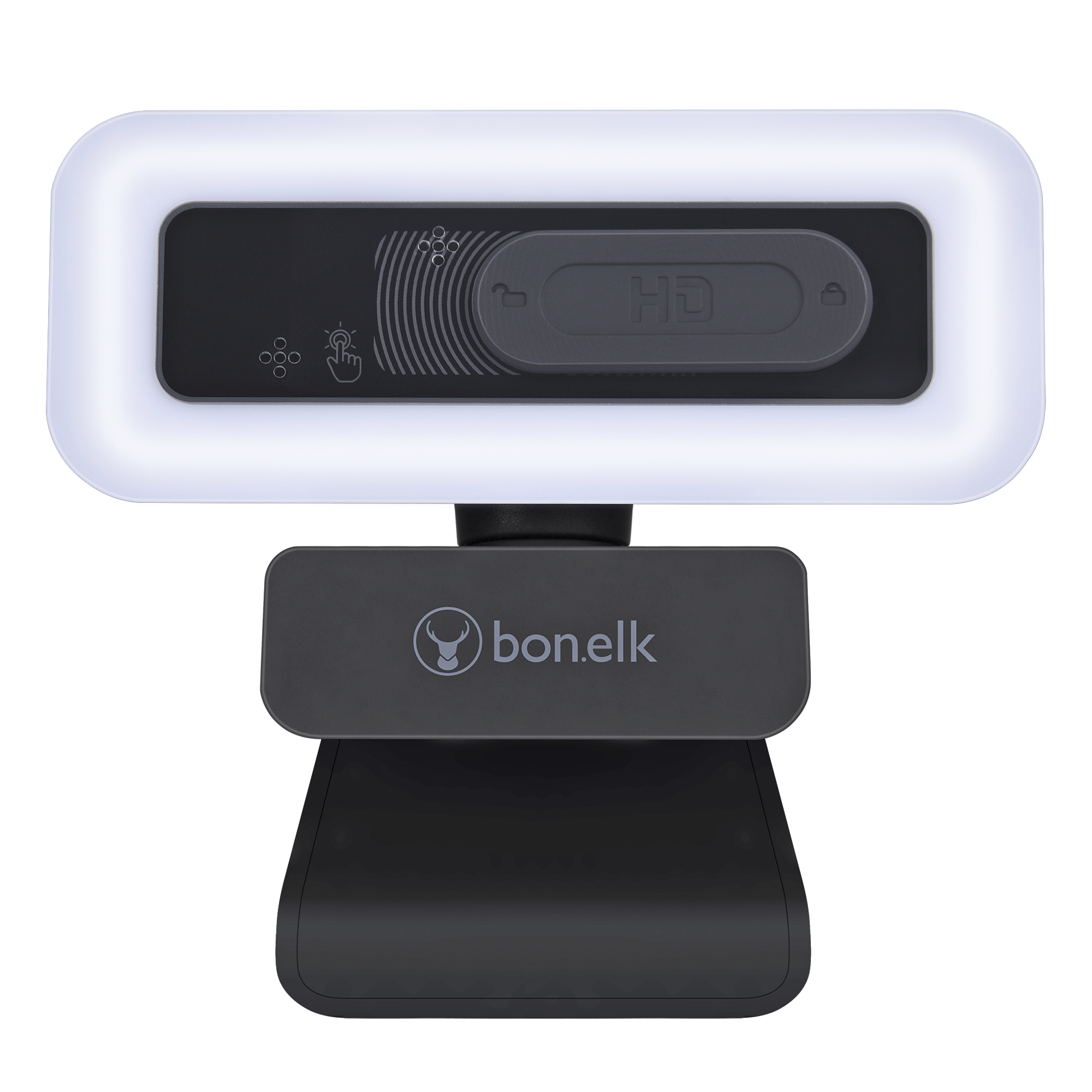 BonElk USB Webcam Pro with LED 1080p Auto-Focus compatible with Windows, Mac, Android