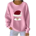 thumbnail image 2 of FDGIU Women's Christmas Sweatshirt 2025, Cute Funny Graphic Print Pullover, Long Sleeve Crew Neck Keep Warm Holiday Top, 2 of 4