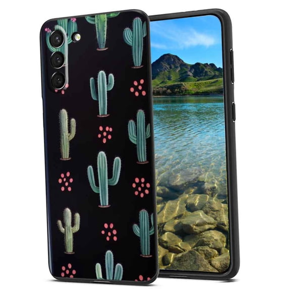 Cactus-29 Phone Case, Degined for Samsung Galaxy S21 FE Case Men Women, Flexible Silicone Shockproof Case for Samsung Galaxy S21 FE