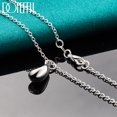thumbnail image 2 of Aoxiang-collar con colgante de gotas de agua para mujer, de Plata de Ley 925, cadena de 16/18/20/22/24/26/28 pulgadas, joyería de moda para boda, 2 of 2