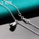 thumbnail image 2 of Aoxiang-collar con colgante de gotas de agua para mujer, de Plata de Ley 925, cadena de 16/18/20/22/24/26/28 pulgadas, joyería de moda para boda, 2 of 2
