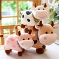 thumbnail image 4 of Cartoon Cute Cow Plush Toy Soft Animal Cattle Plush Toy Kawaii Cotton Animal Plush Doll Filled Home Decoration, 4 of 9