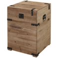 thumbnail image 3 of Convenience Concepts Laredo Carré Table de Bout de Tronc en Bois Naturel Finition, 3 of 3
