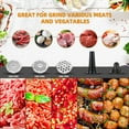thumbnail image 3 of Meat Grinder, 9-in-1 Multi-function Meat Mincer, Electric Meat Grinder, Food Grinder with 3 Grinding Plates, 4 Vegetable Slicer, Sausage Tube, Kubbe Kits (Black), 3 of 9