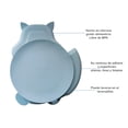 thumbnail image 3 of Plato con cubiertos de silicona Match & Enjoy diseño de ardilla azul, 3 of 9