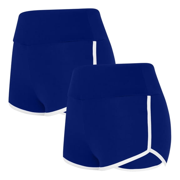 Gnshining 2PC Yoga Shorts for Women Summer Athleisure Shorts Casual Beach Shorts Loose Elastic Waist Shorts High Waisted Sports Pants Sweat Shorts