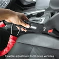 thumbnail image 3 of Mistaha Verrou de Volant Rouge Robuste avec Trois Clés - Verrou à Câble en Acier Antivol pour la Sécurité Automobile, 3 of 6
