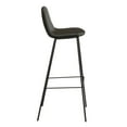 thumbnail image 3 of Pemberly Row Vegan Leather Bar Height Stools (Set of 2) in Black, 3 of 5