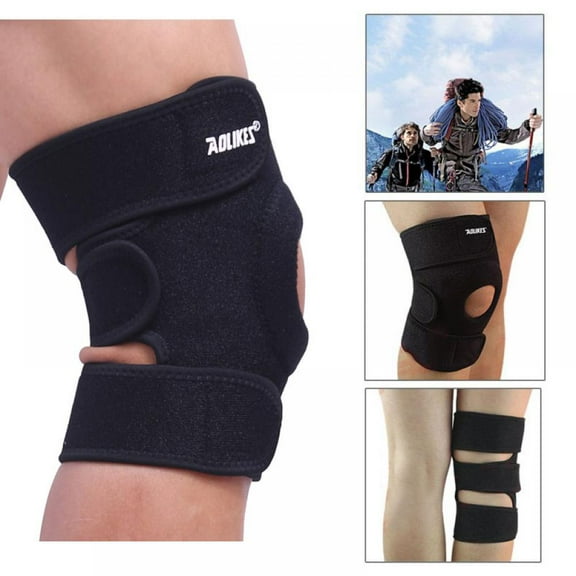 1 pack Knee Brace, Non-slip Breathable Knee Brace Compression Sleeve Support w/ Patella Stabilizer, Easy-to-Use, Breathable