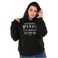 thumbnail image 4 of Inaugural Pixel Puzzle Champion 1980 Hoodie Sweatshirt Women Men Brisco Brands S, 4 of 6