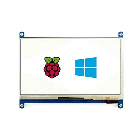 Waveshare Waveshare 7Inch Hdmi Lcd (C) Capacitive Touch Screen Display Supports Various Systems For All Ver. Raspberry Pi 3 Model B/3 B+ 2B/B+/B/A Beaglebone Black Banana Pi/Pro Video Photo Kit Monit