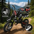 thumbnail image 5 of Ktoebyco 49cc Kids Mini Dirt Bike, 2-Stroke Gas-Powered Motorcycle, 1.5L Fuel Capacity, Black, 5 of 9