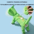 thumbnail image 3 of Impermeable para Perro con Capucha, con Rayas Reflectantes y Cubre Cola, Ajustable, con Botas de Perro (Verde), 3 of 4