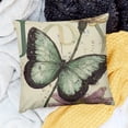 thumbnail image 2 of Orinice Vintage Butterfly Throw Pillow Covers   Modern Butterflies Pattern Decorative Square   Flower Print  Cushion Pillowcases for Couch Sofa Home Living Room Car Decor 20x20in, 2 of 5