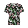 thumbnail image 4 of Qekee Lilies Flowers Classic Fit T-Shirt Men's Shirt Men's Tight Short Sleeves for Exercise, Running, Mountaineering - Lilies Flowers, 4 of 9
