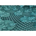 thumbnail image 1 of Ahgly Company Machine Washable Indoor Rectangle Transitional Medium Teal Green Area Rugs, 5' x 8', 1 of 7