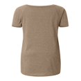 thumbnail image 4 of POINTERTECK Women Summer Short Sleeve V-Neck T-Shirt Casual Solid Color Oversized Loose Tops, 4 of 4