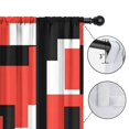 thumbnail image 4 of Blackout Kids Curtains,Red and Black Modern Art Geometric Childrens Insulated Curtains Set Of 2,Bedroom Essentials,Toddler Room Decor 42x54in(106x137cm), 4 of 4