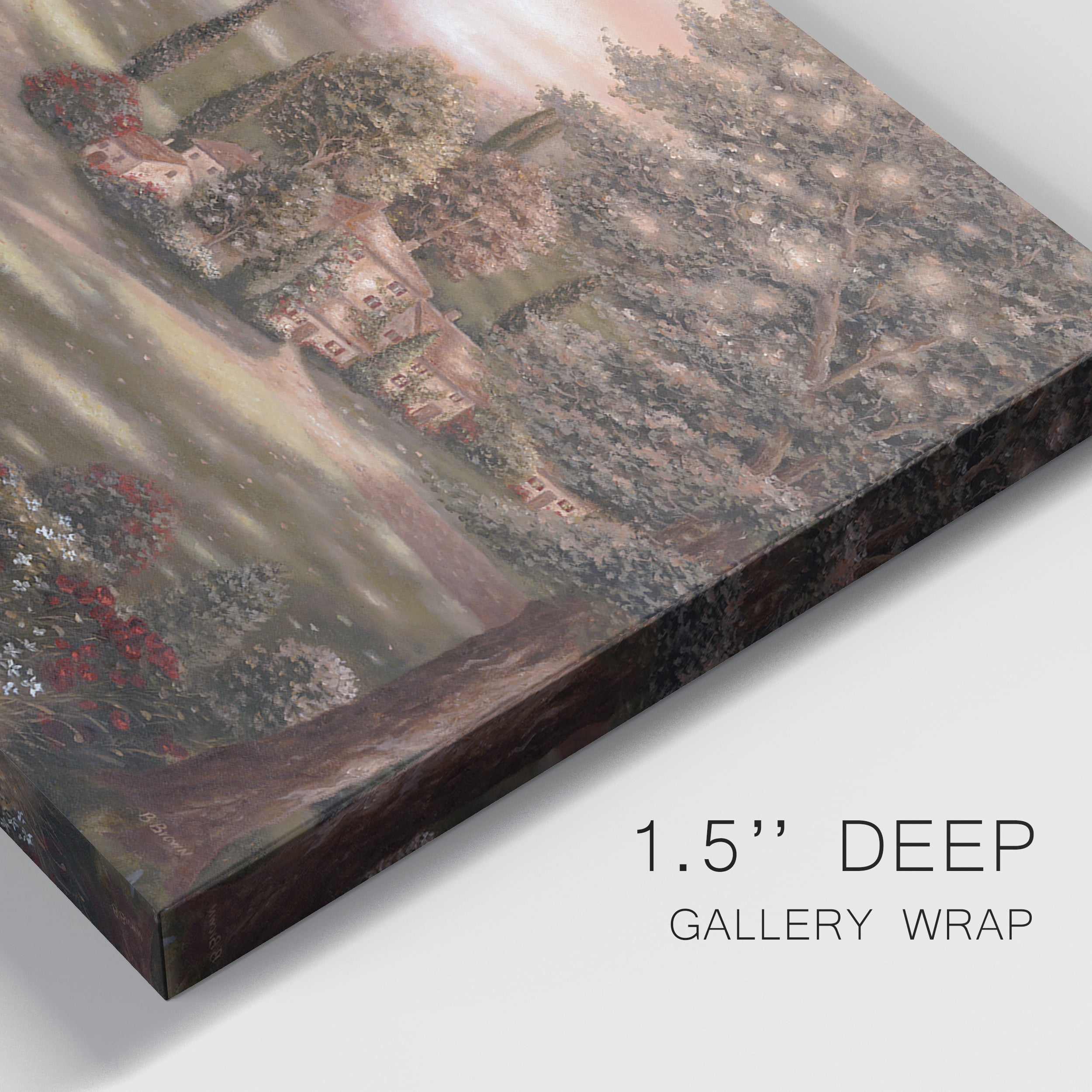 Evening/Tuscany I Premium Gallery Wrapped Canvas - Ready to Hang - Set of 2 - 18 x 27 Each