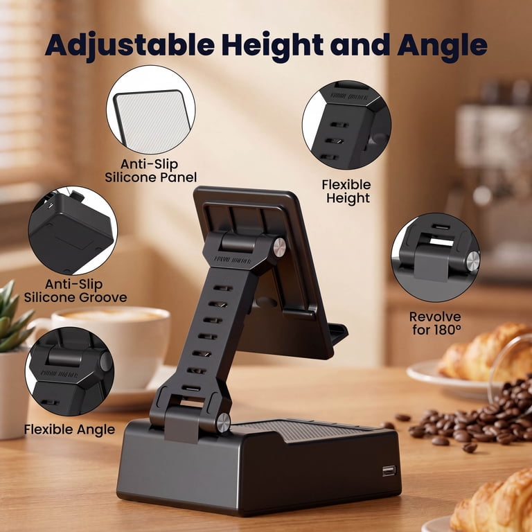 ETEPEHI 2-in-1 Bluetooth Speaker with Phone Stand photo 2