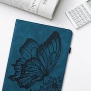 Butterfly Case for Kindle Paperwhite (6 Inch Display) - Synthetic leather/Silicone Composite Case Protector Slim Fit Lightweight Flip Folio Leather Wallet Cute Cover Holder (Blue)