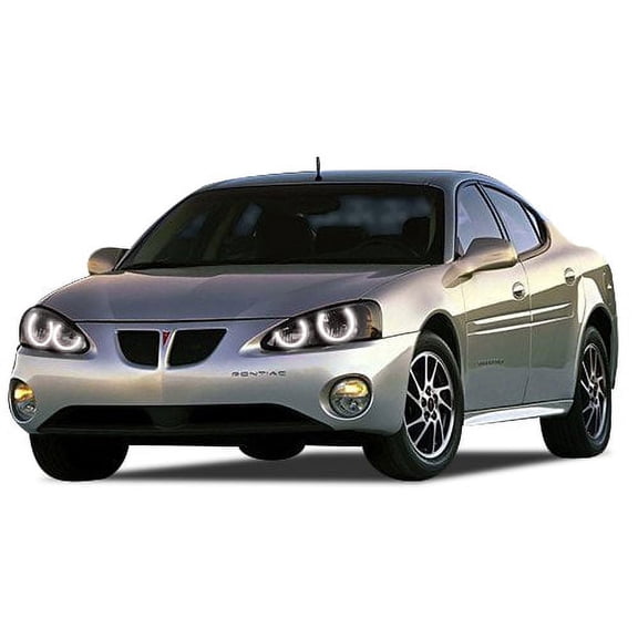 Flashtech Xenon Brightest White LED Halo Ring Headlight Kit for Pontiac Grand Prix 04-08