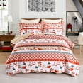 thumbnail image 3 of Festive Christmas Quilt Bedspread Set - Holiday Bedding for a Warm, Seasonal Touch, 3 of 8