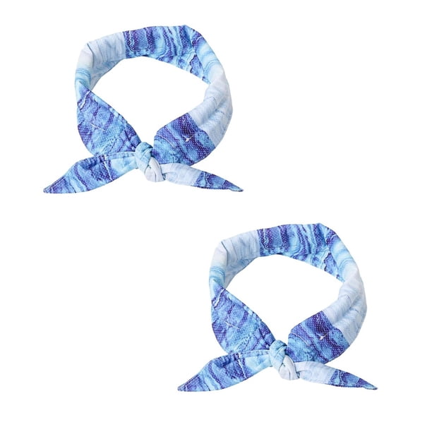 Peine de aseo para perros, 2 uds., babero refrescante para mascotas, toalla para perros, bufanda de hielo, Collar para perros frío para verano, bufanda para perros de tela cómoda y fresca S