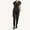 Black, variant on Beauty Salon SPA Doctor Surgical Suit Suit Short-sleeved V-neck Dental Nurse Suit Casual Stretch Hand Wash Clothes Suit
