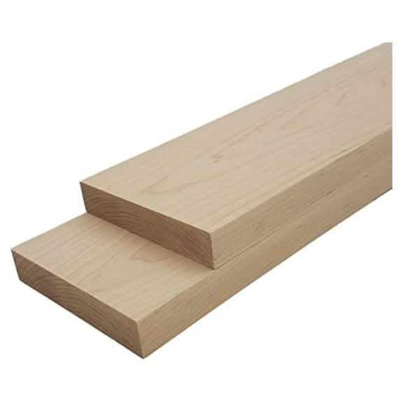 Maple Lumber Boards - 3/4 in x 4 in (2pc) (3/4" x 4" x 12")