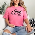 thumbnail image 2 of Jesus Since Forever Christian Faith, Crunchberry Comfort Colors T-Shirt, Small, 2 of 3