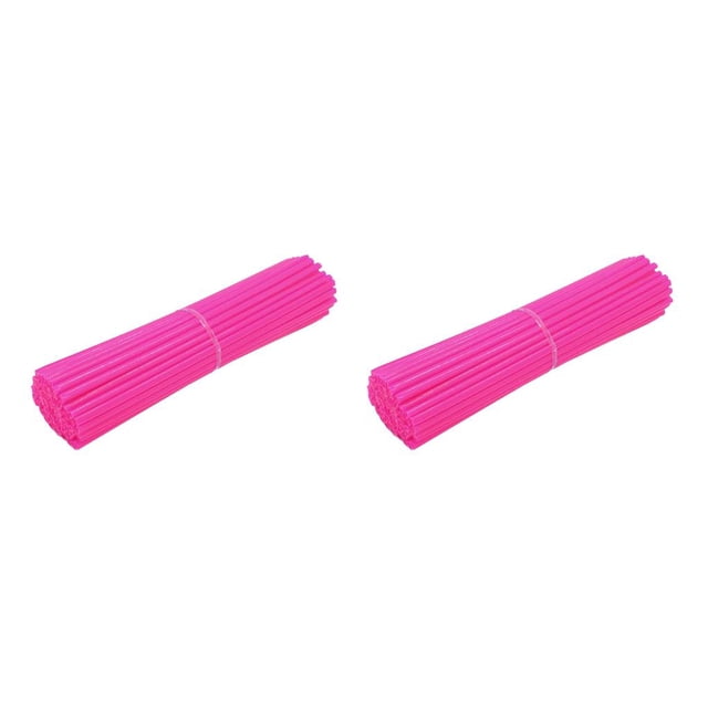 Soidarity 72 Uds. Envolturas para radios de rueda de bicicleta, fundas de plástico para radios de neumáticos de motocicleta, decoración para Type8 NO8
