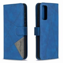 Dteck Wallet Case For Samsung Galaxy S20 FE 5G, Magnetic Flip Folio Kickstand Card Slots PU Leather Wallet Shockproof Protecitve Cover (Blue)