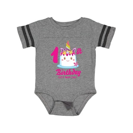 

Inktastic 1st Birthday Lets Smash Cake Gift Baby Girl Bodysuit