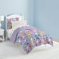 thumbnail image 6 of Dream Factory Sweet Butterfly Twin 5 Piece Comforter Set, Polyester, Microfiber, Purple, Pink, Sky Blue, Multi, Child, Female, 6 of 14