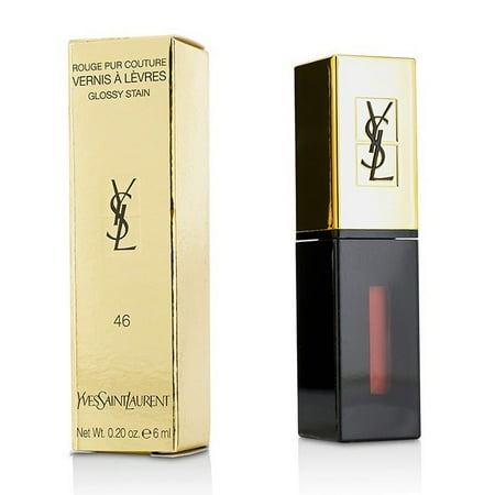 Yves Saint Laurent Rouge Pur Couture Vernis A Levres Glossy Stain 46 Rouge Fusain 6ml02oz