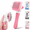Pink, variant on Pet Brush for Dogs and Cats, Self Cleaning Dog Brush, Slicker Grooming Brush for Shedding Hair - Grey