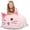 Pink Cat, variant on Cute  Bean Bag Chair for ,  Stuffed  Storage Beanbag Chairs for Girls Room Decor,  Size,   Soft Cover Only