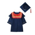 thumbnail image 2 of BloomJoy 2-12T Preschool Graduation Cap Gown Class of 2025 Tassel Set Grad Gift for Kid Toddler Kindergarten Nursery Red 5-6 Years Little Kid, 2 of 6