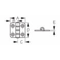 thumbnail image 2 of STAINLESS BUTT HINGE 1-3/8' X, 2 of 2