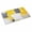 Yellow, variant on Burnt Orange Gray Doormat Outdoor Entrance 24"x36", Modern Abstract Oil Painted Geometric Absorb Moisture Dirt Door Mats, Non-Slip Rubber Backing Floor Mats Indoor, Low-Profile Front Door Rugs