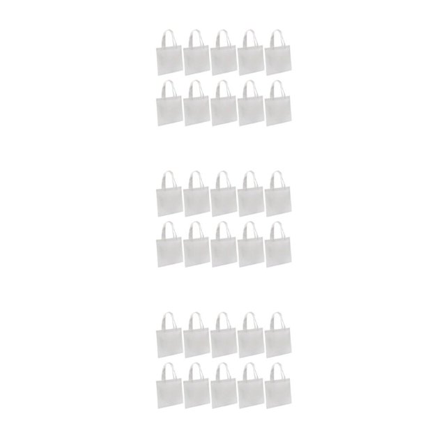 Wosthever 10pcs Lightweight Sublimation Shopping Bag DIY Bag Tote Grocery Handles with Type1 NO1