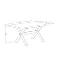 thumbnail image 6 of East West Furniture Table/4 Light Beige Chair/1 Bench in Distressed Jacobean, 6 of 17